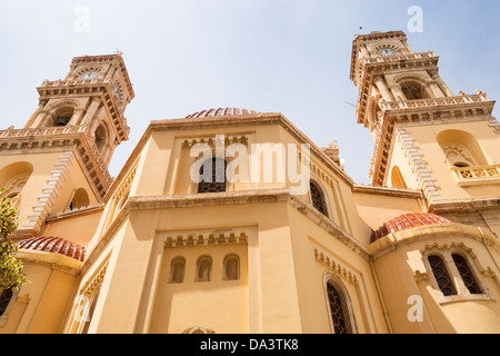 Agios Minas cattedrale, Agios Ekaterinis Square, Heraklion, Creta, Grecia Foto Stock