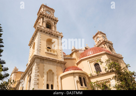 Agios Minas cattedrale, Agios Ekaterinis Square, Heraklion, Creta, Grecia Foto Stock