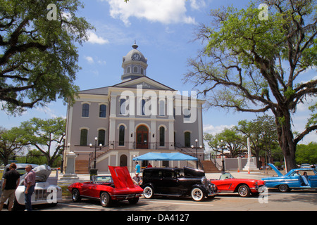 Georgia,Thomasville,Downtown,South Broad Street,Rose Show & Festival,week-end,car car truck show,classico,antiquariato,vendita prodotti display,uomo uomini Foto Stock