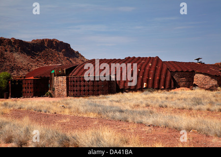 Centro Visita di Twyfelfontein Sito Patrimonio Mondiale dell'UNESCO, Damaraland, Namibia, Africa Foto Stock