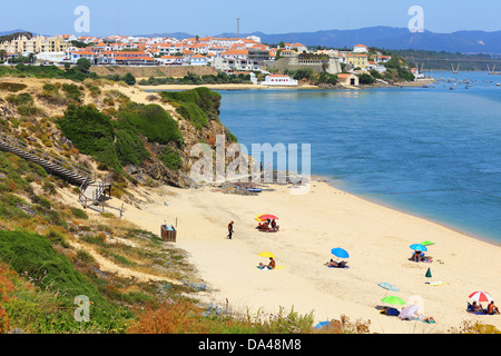 Vila nova de Milfontes, Portogallo Foto Stock