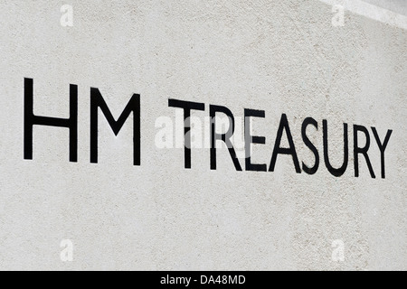 HM Treasury, Westminster, Londra, Inghilterra, Regno Unito. Foto Stock