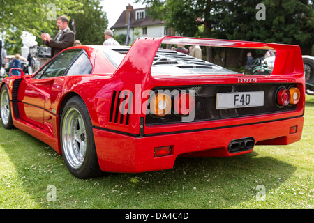 Ferrari F40 posteriore vista 3/4 Foto Stock