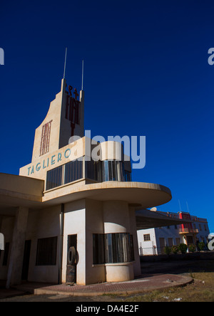 Fiat Tagliero Garage e stazione di servizio, Asmara Eritrea Foto Stock