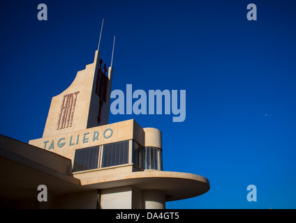 Fiat Tagliero Garage e stazione di servizio, Asmara Eritrea Foto Stock