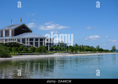 La Sala del Festival di Füssen al Lago Forggen, Ostallgaeu, Baviera, Germania Foto Stock