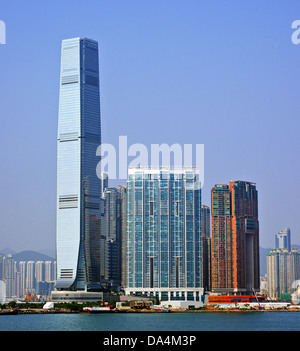 Alta sorge in Kowloon, Hong Kong, Cina. Foto Stock