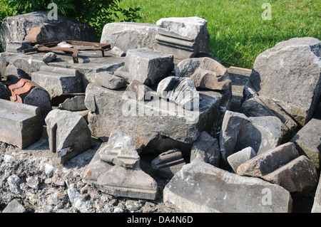 Le rovine del re nel castello di Kaliningrad (versioni precedenti di Koenigsberg). La Russia Foto Stock