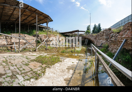 Le rovine del re nel castello di Kaliningrad (versioni precedenti di Koenigsberg). La Russia Foto Stock