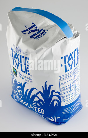 Cinque chilo borsa di Fairtrade Tate and Lyle zucchero granulato 5 KG A 5 KG Foto Stock