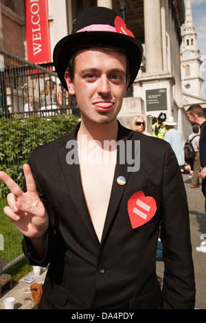 Londra Gay Pride 2013 Foto Stock