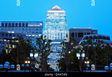 Canary Wharf Tower of London REGNO UNITO Foto Stock