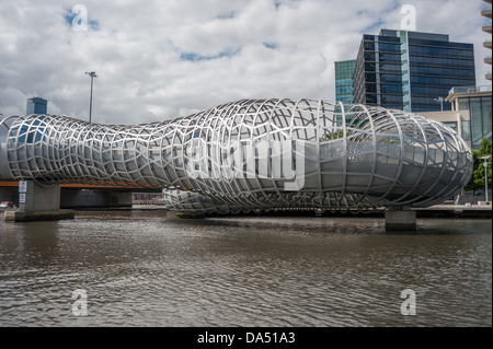 Il Docklands sulla frangia del centro cittadino di Melbourne in Australia. Foto Stock