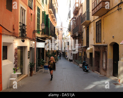 Palma de Mallorca, città vecchia, Mallorca, Spagna Foto Stock