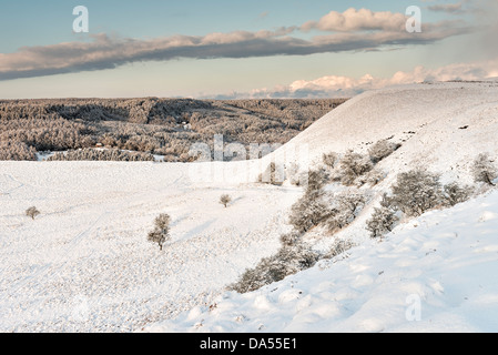 Guardando verso Skelton Tower da sopra Levisham, con Newtondale in background Foto Stock