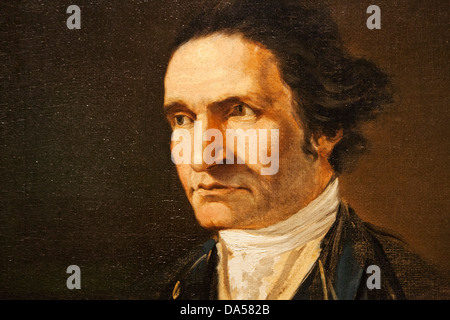 Inghilterra, Londra Greenwich, Queen's House, ritratto del capitano James Cook da William Hodges datata 1775 Foto Stock