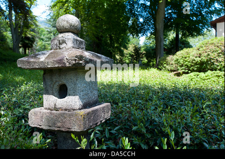 La Svizzera, Europa, Ticino, Ascona, tè, Casa del Te, Monte verita, tè giardino, pietra figura Foto Stock