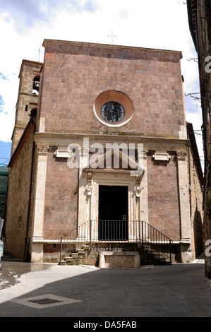 Italia, Toscana, Pitigliano, chiesa di Santa Maria, nota anche come San Rocco Foto Stock