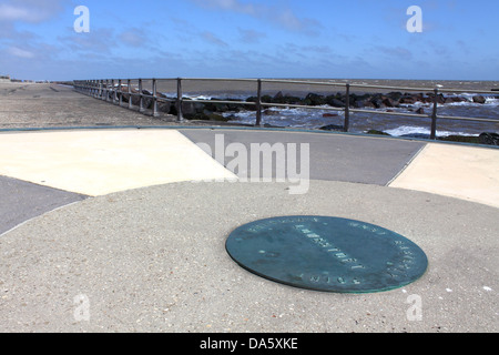 Euroscope si al punto Ness, Lowestoft, Suffolk, il punto piu' orientale del Regno Unito Foto Stock