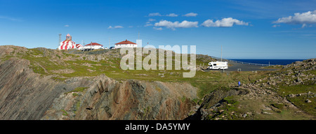 Camper, camper, camper, Bonavista, Faro, Terranova, Canada, Costa, rocce, mare Foto Stock