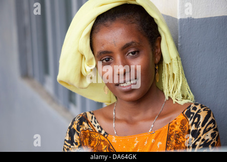 Persone, Oromo, Etiopia, tribù, Africa, donna, ritratto, Africa Foto Stock
