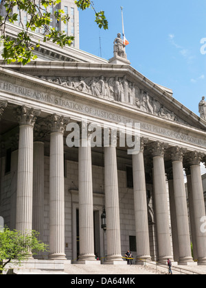 Corte Suprema di New York Edificio, 60 Centre Street, NYC Foto Stock