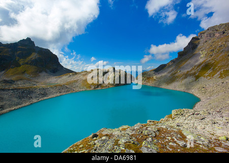 Wildsee, lago, Svizzera, Europa, del cantone di San Gallo, San Gallo, area di Sargans, Pizol, cinque laghi, Lago di montagna Foto Stock