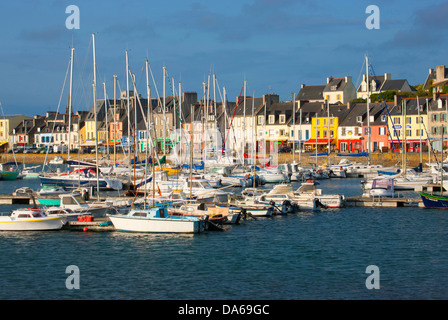 Camaret-sur-Mer, Francia, Europa, Bretagna Finistère, penisola, Crozon, pesca piccola città, Porto, porto, barche Foto Stock