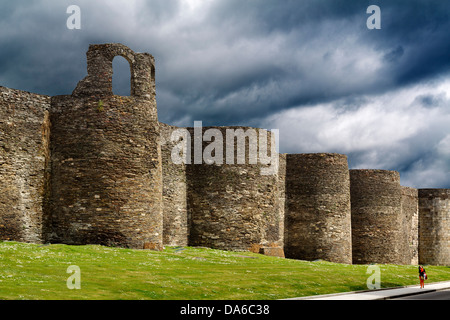 Muro Romano Lugo Galizia Spagna Foto Stock