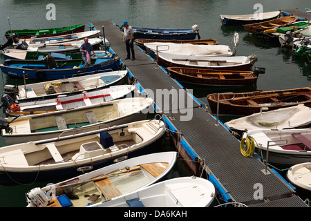 Barche da pesca marina Puerto Chico Santander Cantabria Spagna Foto Stock