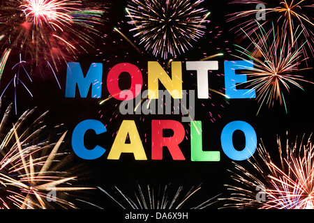 MONTE CARLO MONACO SEGNO Foto Stock
