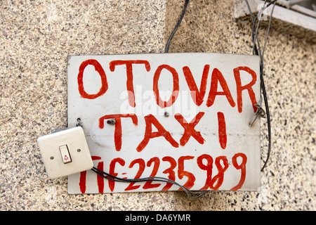 Türkei, Provinz Hatay, Antakya, Taxiruf Foto Stock