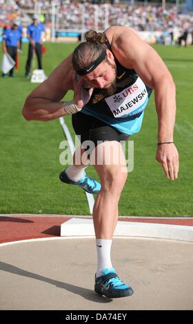 Losanna, Svizzera. 04 Luglio, 2013. IAAF Diamond League Atletica leggera incontro. Tomasz Majewski Polonia shot putt Credito: Azione Sport Plus/Alamy Live News Foto Stock