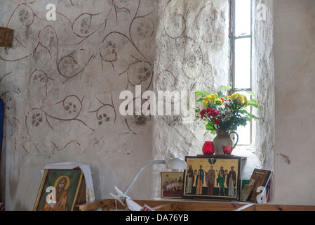 La Chiesa greco-ortodossa dei santi padri di Nicea, il primo Consiglio Oecumenical & San Giovanni Battista, Sutton, Shrewsbury Foto Stock