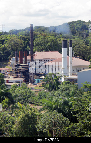 Panama Canal Authority azionato power plant a Miraflores. Foto Stock