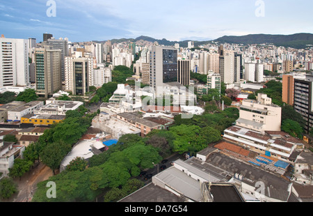 Paesaggio urbano del centro di Belo Horizonte, Brasile Foto Stock