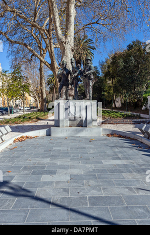 Monumento a la fanteria dell'esercito portoghese a Mafra, Portogallo Foto Stock
