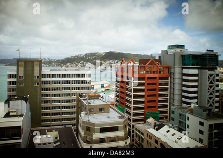 Wellington la famosa funivia risale verso l'Osservatorio di Wellington a Wellington, Nuova Zelanda Foto Stock