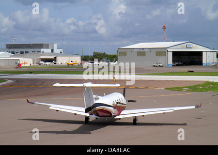 Florida Saint St. Petersburg, Albert Whitted Airport, SPG, tarmac, pista, aereo aereo aereo aereo aereo aereo aereo commerciale, i visitatori viaggiano Foto Stock