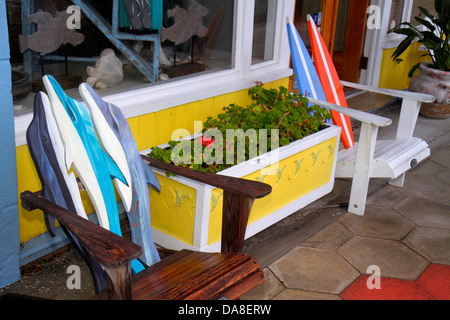 San Pietroburgo, Florida, St Pete Beach, Pass-A-Grille, lo storico ottavo distretto di Avenue, shopping shopper negozi negozi mercato marchi Foto Stock