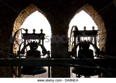 Antica Pieve di San Giovanni Battista,sotto il Monte,Lombardia,Italia Foto Stock