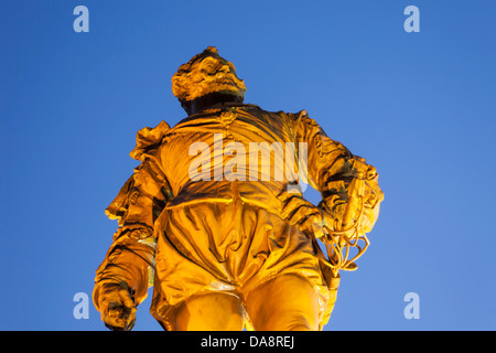 Inghilterra, Devon, Tavistock, Statua di Sir Francis Drake Foto Stock