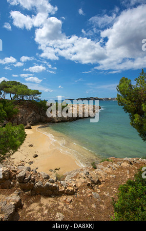 Isole Baleari, Maiorca, Mallorca, Spagna, Europa, esterno, la spiaggia di sabbia delle spiagge di sabbia, spiaggia, mare, spiagge, le spiagge, i COA Foto Stock