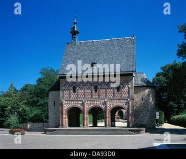 Germania, Europa, Lorsch, strada di montagna, ode legno, Alto Reno, Assia, carolingia impero del chiostro, Lorsch, ex, Benedictin Foto Stock