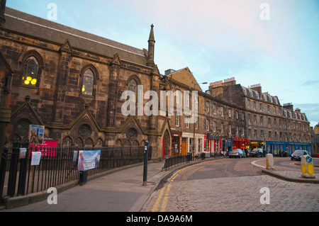 Johnston Terrace Street Royal mile città vecchia Edimburgo Scozia Gran Bretagna UK Europa Foto Stock