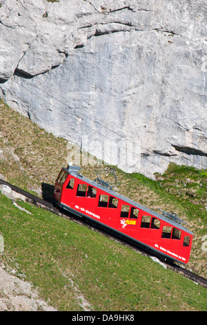 Svizzera Canton Lucerna, Pilatus ferrovie Foto Stock