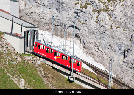 Svizzera Canton Lucerna, Pilatus ferrovie Foto Stock