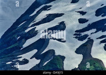 Chugach, National Forest, sopra il lago di portage, Alaska, STATI UNITI D'AMERICA, paesaggio Foto Stock