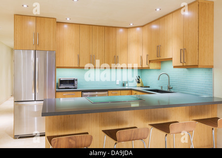 Cucina moderna Interior Design Architettura Foto Stock