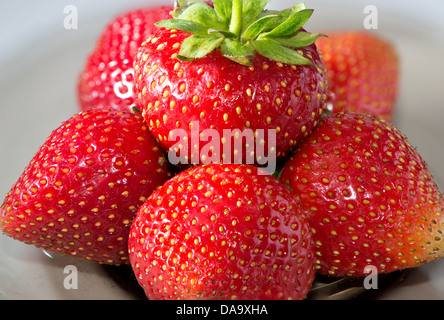 Un paio di fragole Foto Stock